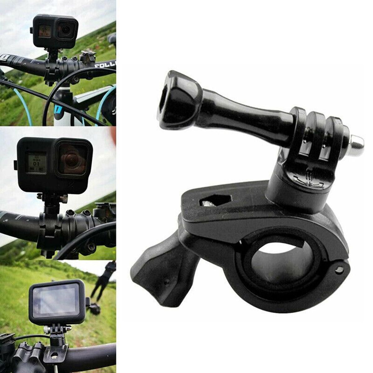 GENERICO - SOPORTE DE BICICLETA Y MOTOS PARA CAMARA DE ACCION GOPRO