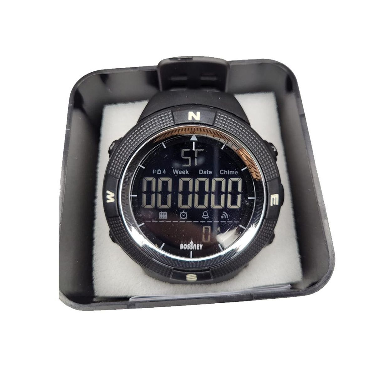 GENERICO - Reloj Hombre Deportivo BOSSNEY con aro de color Plata