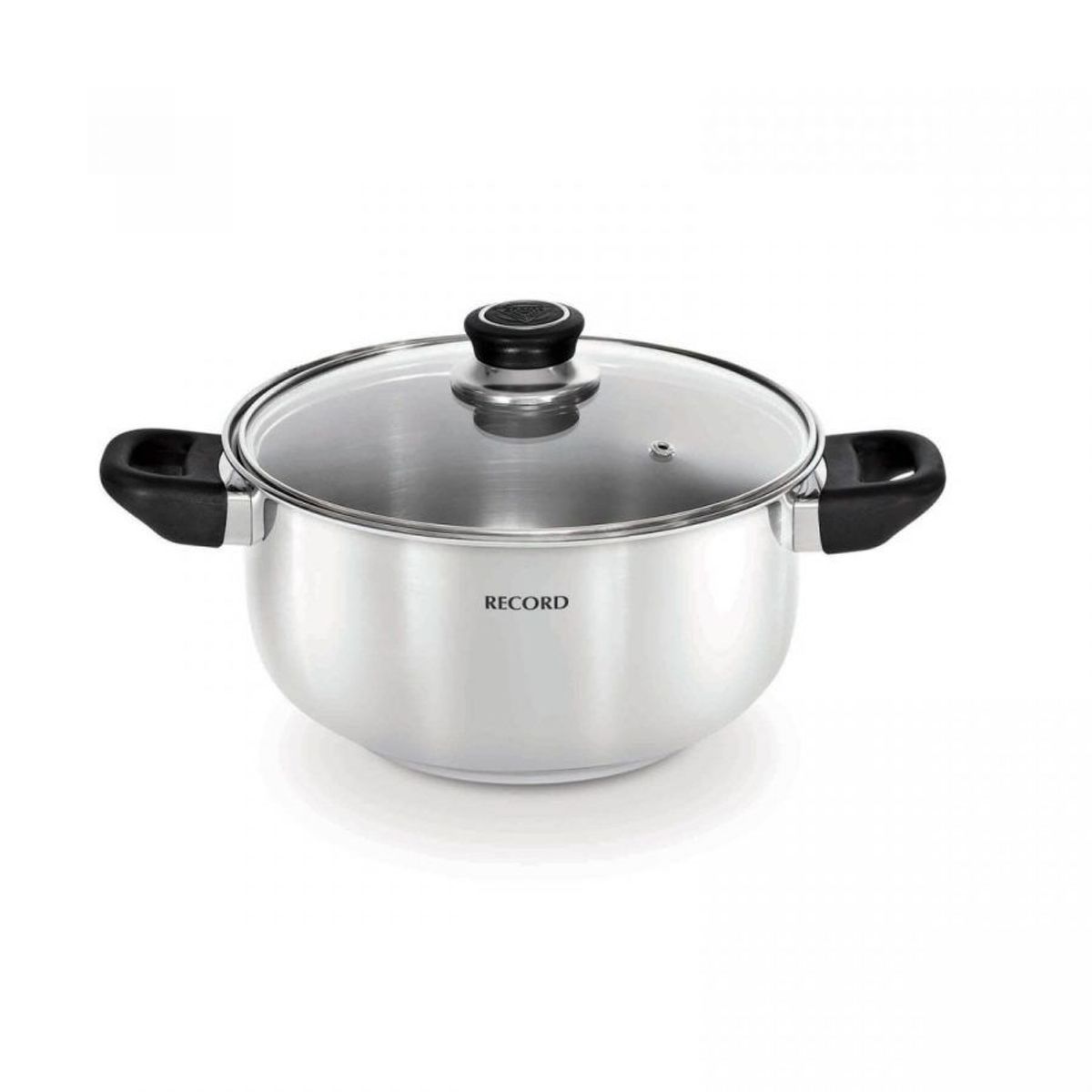 RECORD - Olla acero inoxidable Milenium Tapa Vidrio N°18