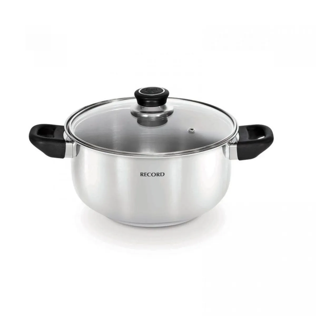 RECORD - Olla acero inoxidable Milenium Tapa Vidrio N°18