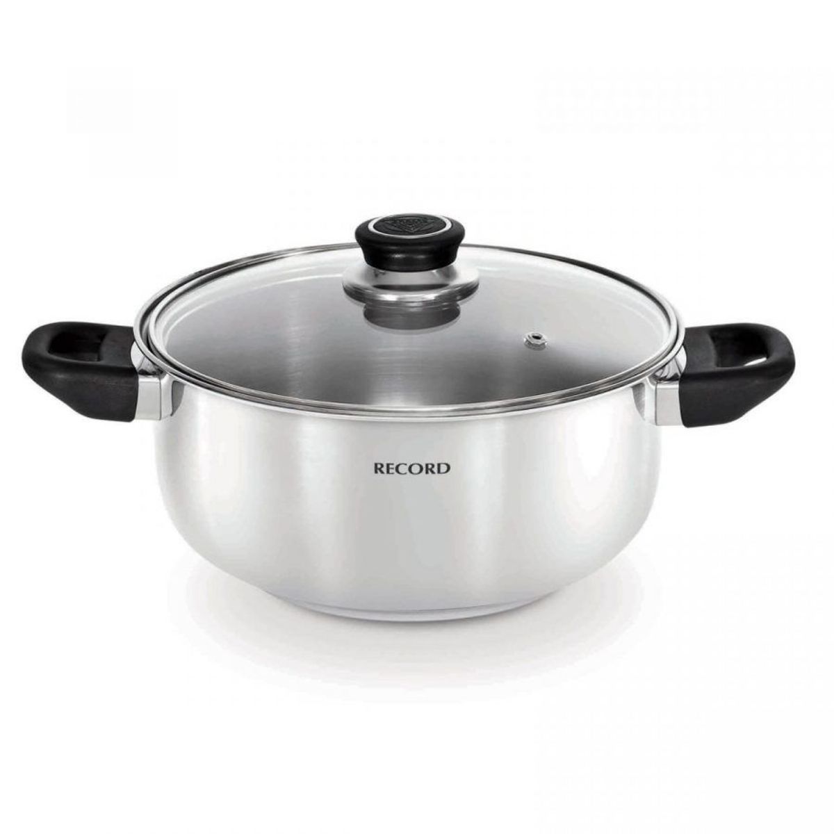 RECORD - Olla acero inoxidable Milenium Tapa Vidrio N°24