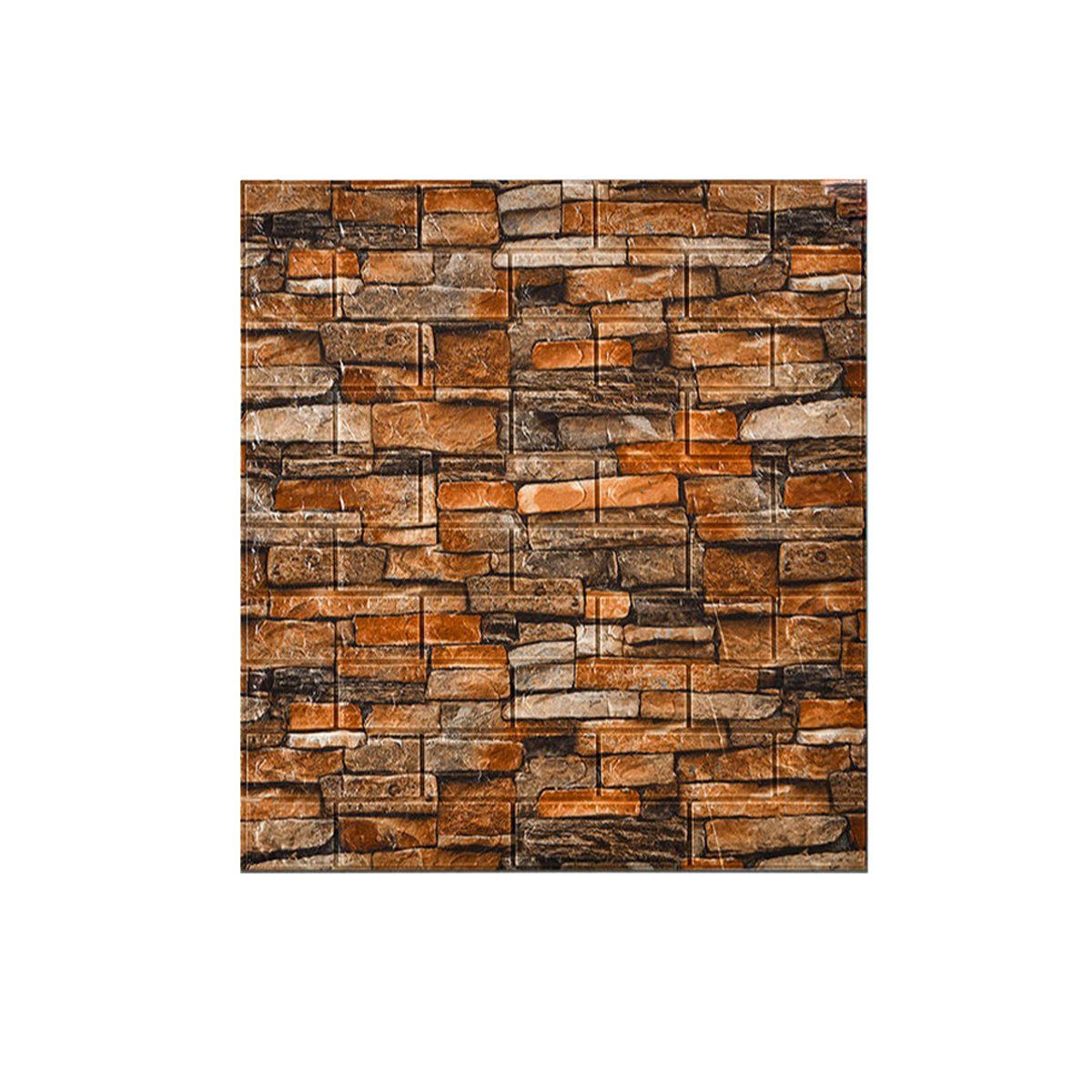 GENERICO - Papel Mural Ladrillo En 3D Espuma Decorativa Adhesiva