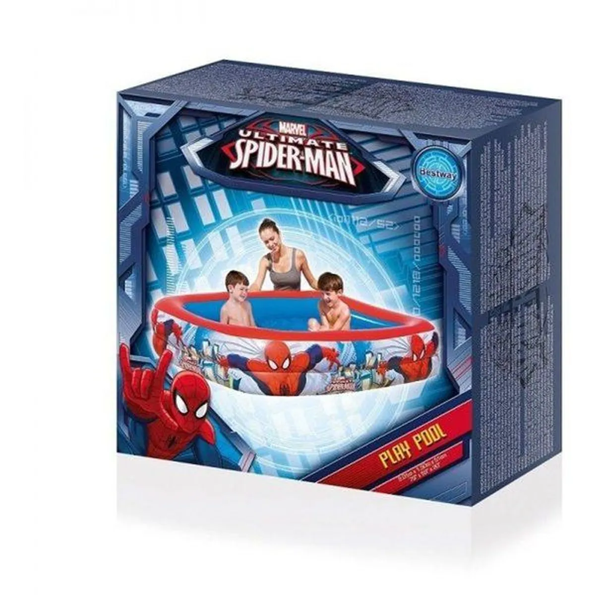BESTWAY - BESTWAY - Piscina Inflable Spiderman 200x146x48 cm
