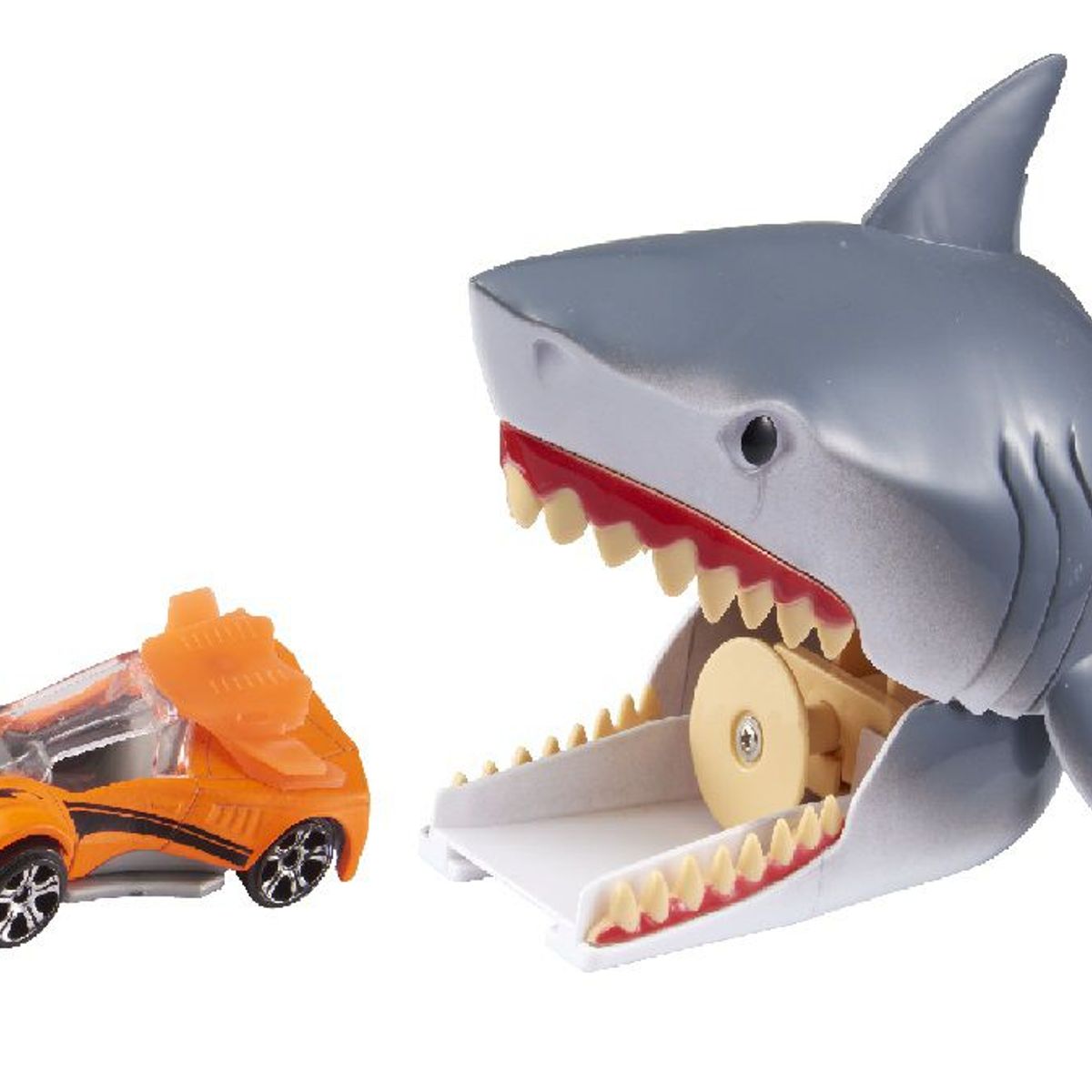 TEAMSTERZ - Juguete Disparador Tiburón + 1 auto Teamsterz Plomo