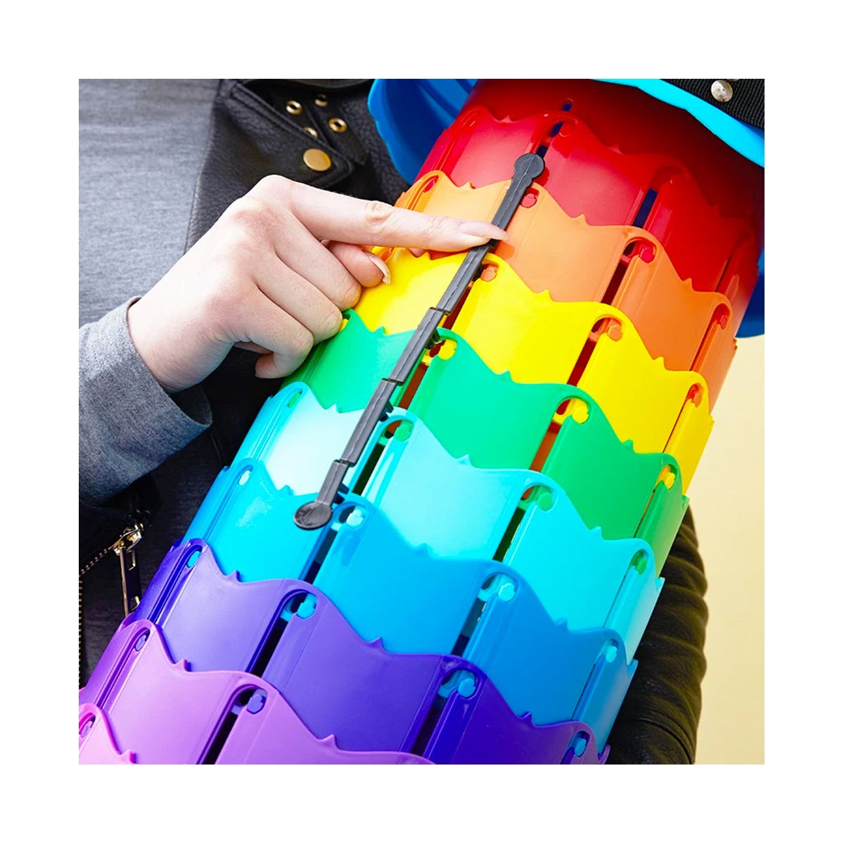 GRETAIL - Banco Banquito Plegable Modelo Arcoiris