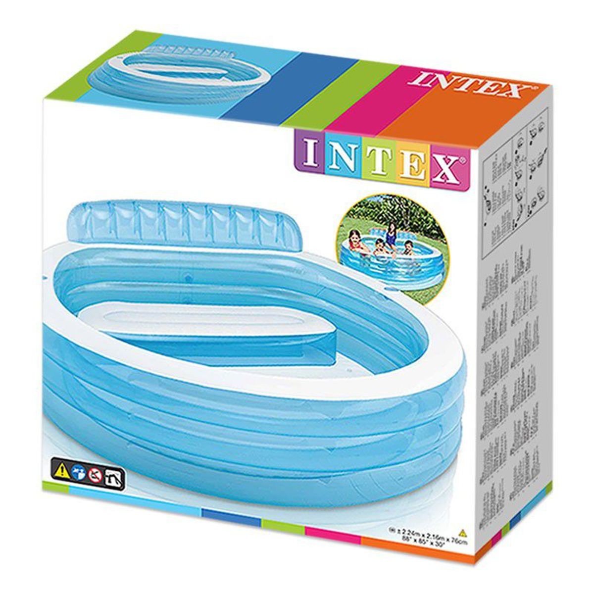 INTEX - Intex - Piscina inflable con asiento 229x 218x79 cm