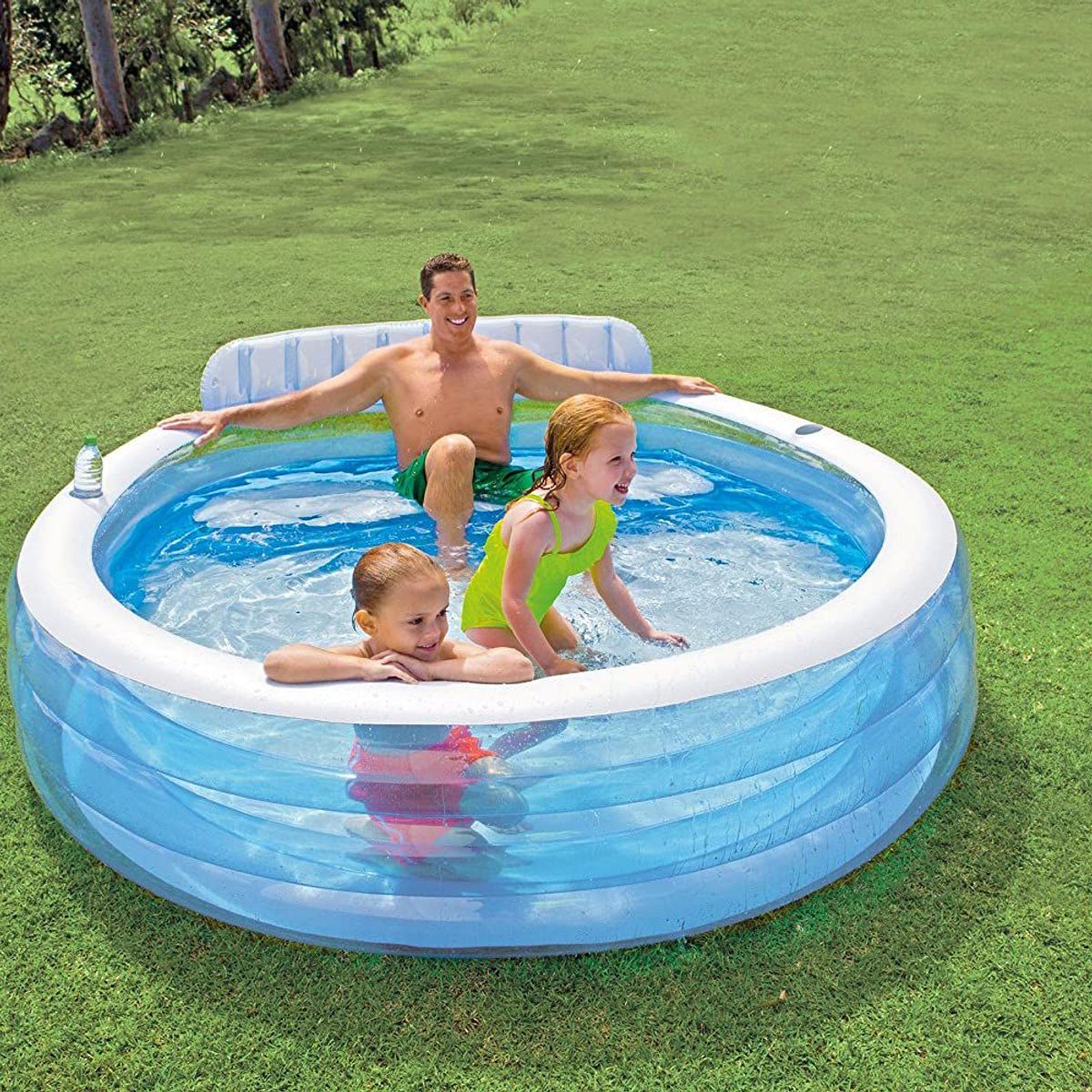 INTEX - Intex - Piscina inflable con asiento 229x 218x79 cm
