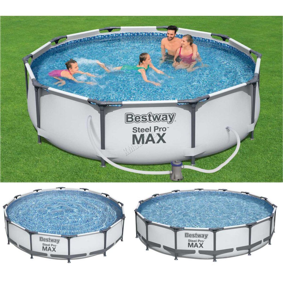 BESTWAY - Piscina Estructural Circular con Bomba de Filtrado 366x76 CM