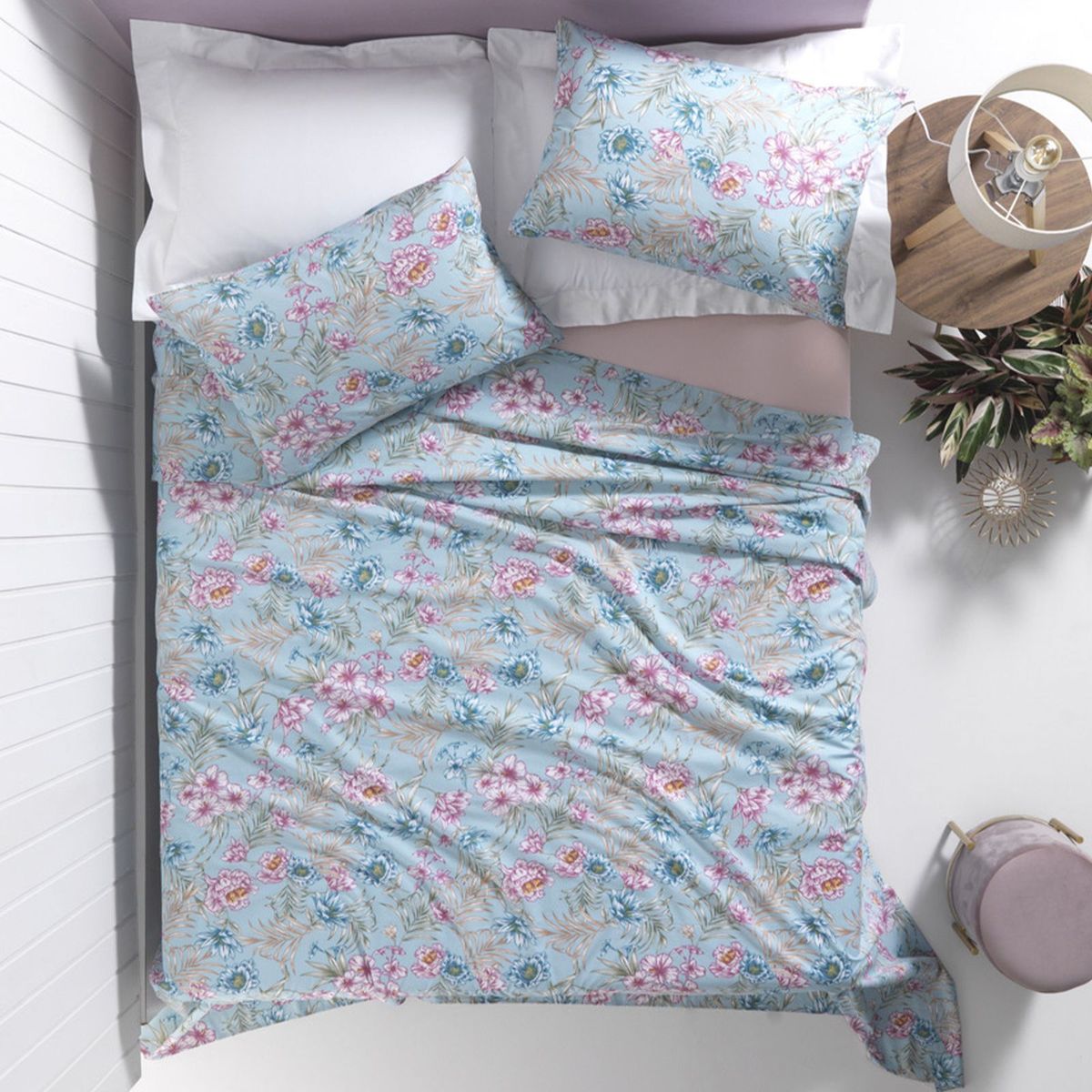 ALTENBURG - Juego de Sábanas  100% Algodón Pima 180 Hilos QUEEN - SUMER