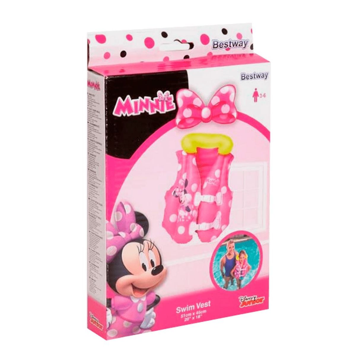 BESTWAY - Chaleco de baño rosa salvavidas Inflable - Bestway