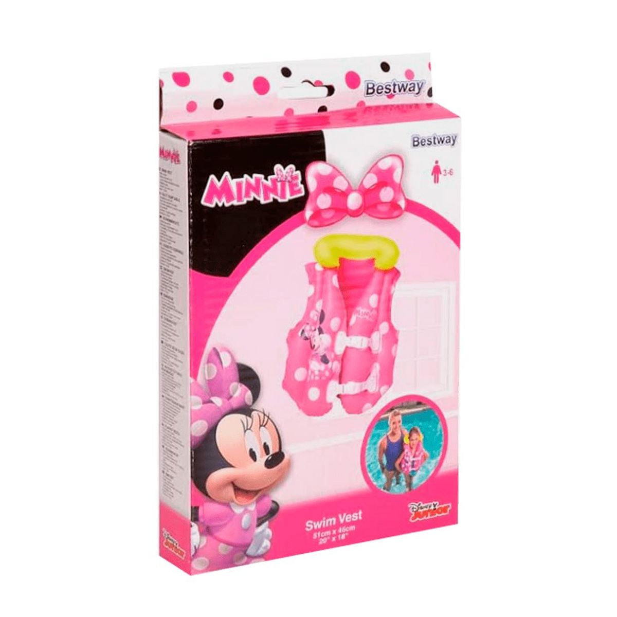 BESTWAY - Chaleco de baño rosa salvavidas Inflable - Bestway