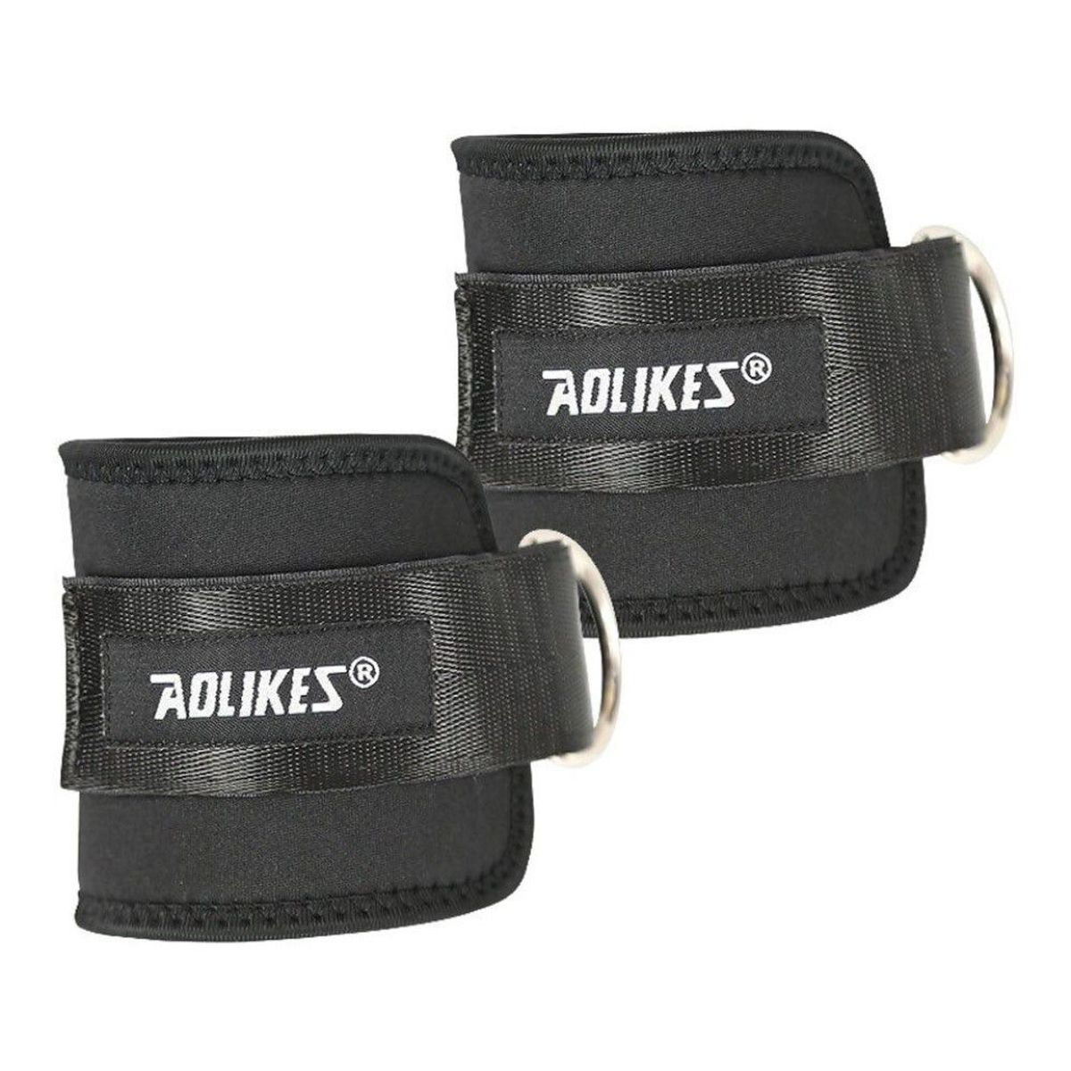 AOLIKES - Tobilleras Deportivas AOLIKES A-7129 Negro Ejercicios Polea