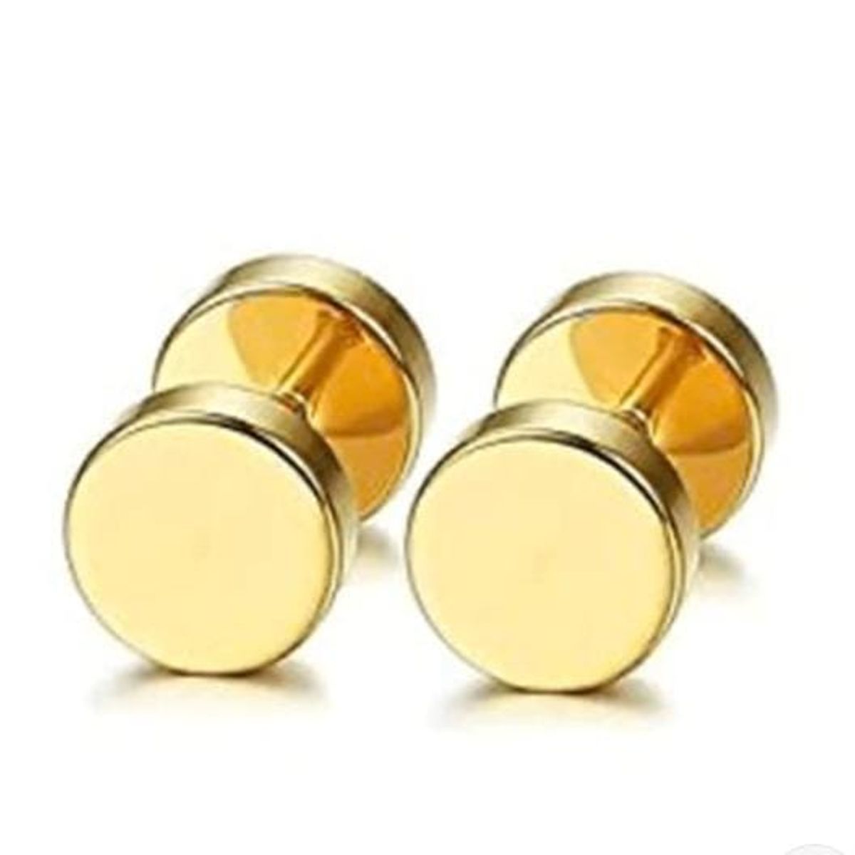 GENERICO - Aretes Negros Punk Rock Entornillables Unisex