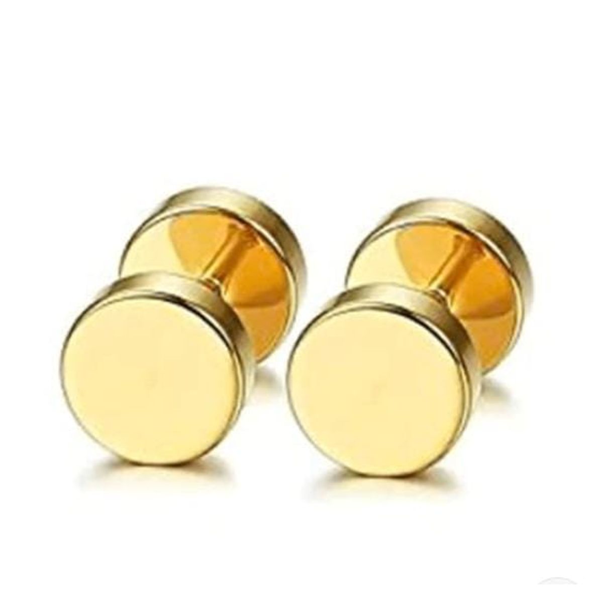 GENERICO - Aretes Negros Punk Rock Entornillables Unisex