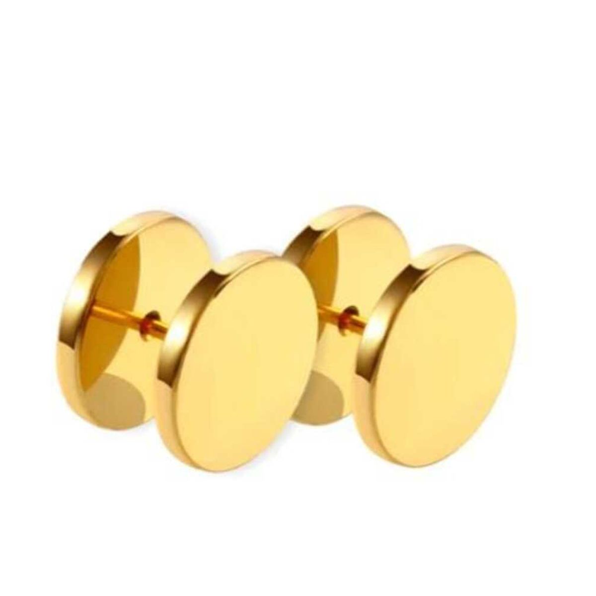 GENERICO - Aretes Negros Punk Rock Entornillables Unisex