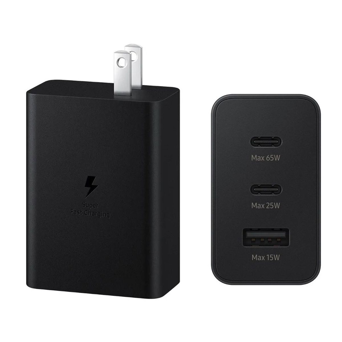 SAMSUNG - Adaptador Samsung Power Trio 65W PD - Negro