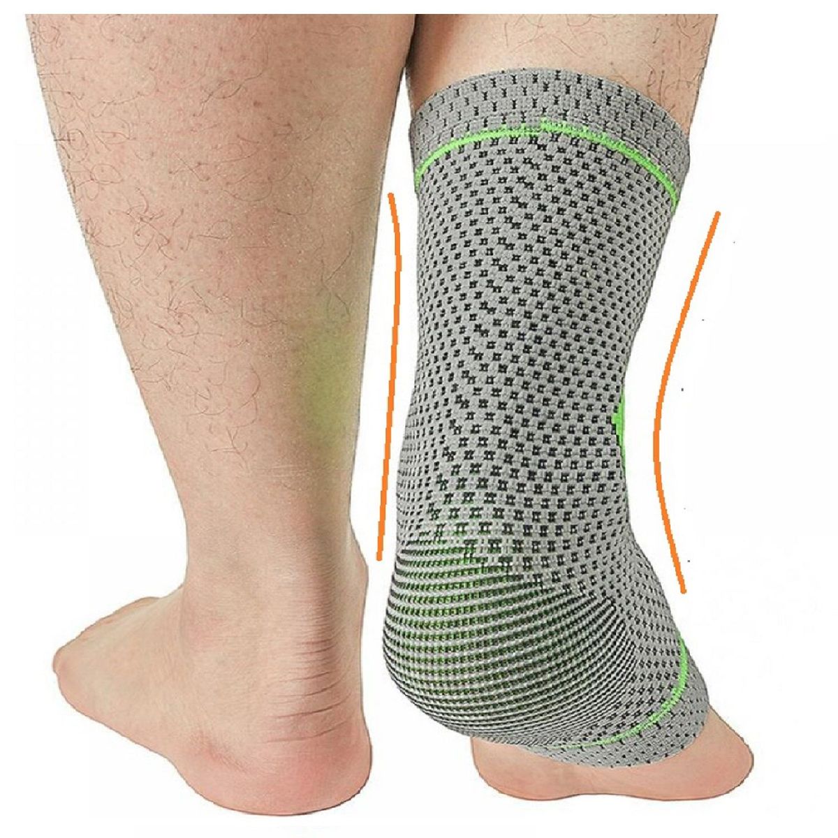 ALPHA GYM - Tobillera ortopédica con varillas laterales - S