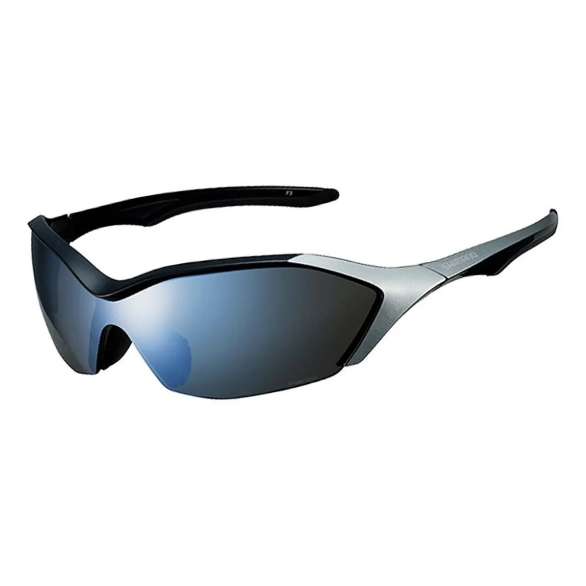 SHIMANO - LENTE SH. GLOSS BLACK- SILVER / BLACK POLARIZED GREY SILVER MIRROR HYDROPHOBIC