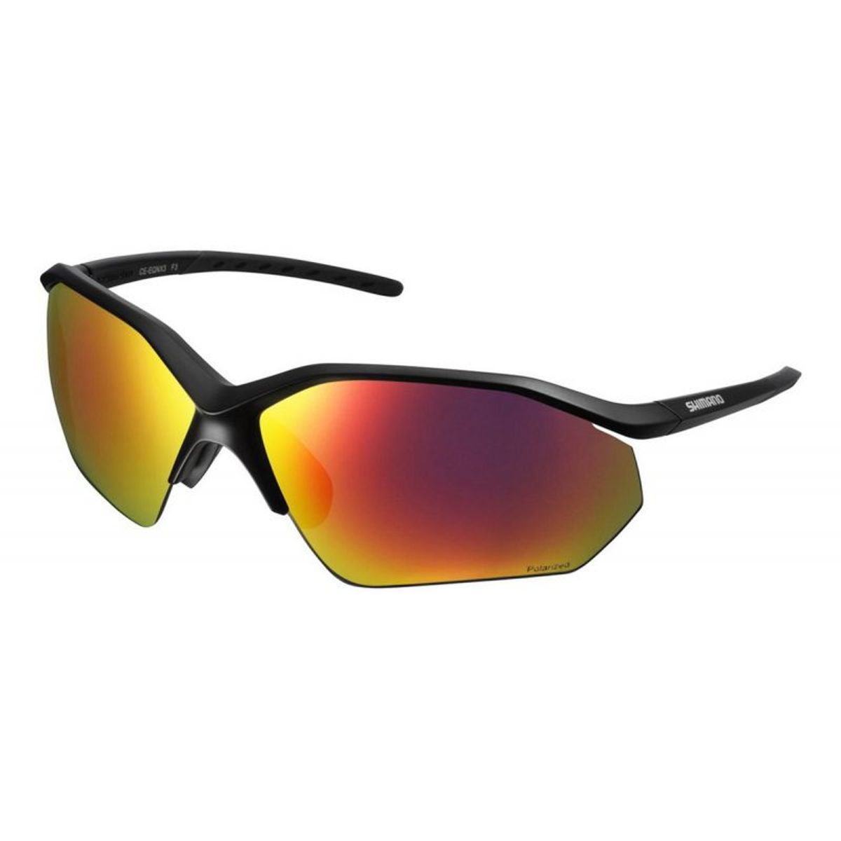 SHIMANO - LENTE MAT NEGRO POLARIZED D GREY ROJO MLC CLEAR ECEEQNX3PLML