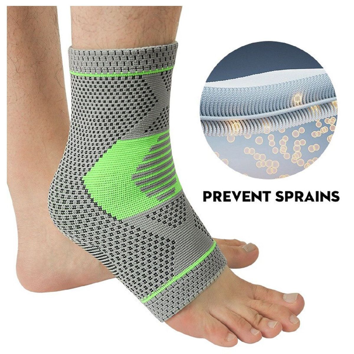 ALPHA GYM - Tobillera ortopédica con varillas laterales - XL