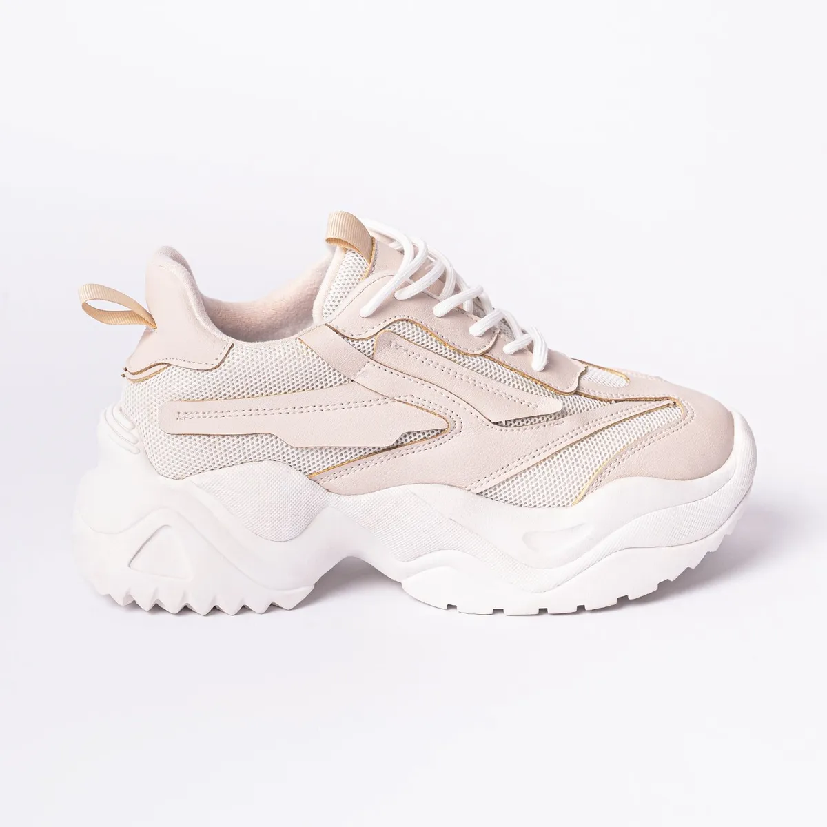 MAGDALENA SHOES - ZAPATILLAS PLATAFORMA MUJER ALESSIA 822 BEIGE