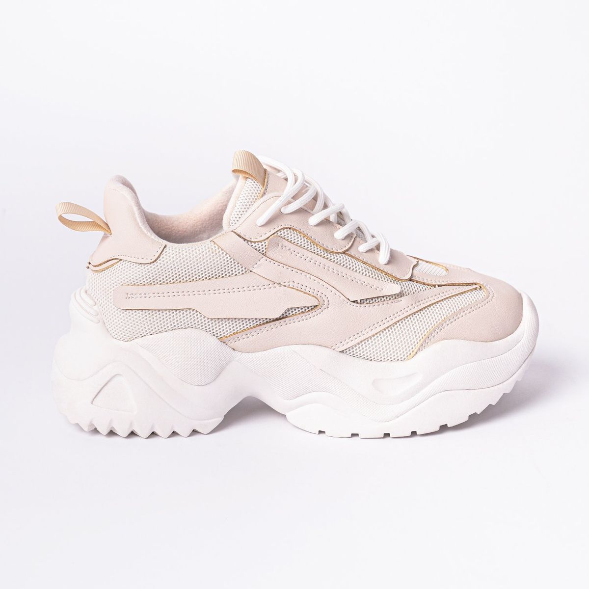 MAGDALENA SHOES - ZAPATILLAS PLATAFORMA MUJER ALESSIA 822 BEIGE