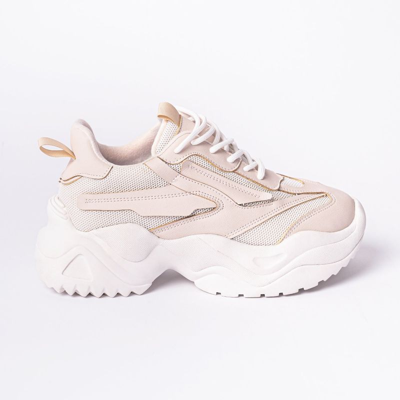 MAGDALENA SHOES - ZAPATILLAS PLATAFORMA MUJER ALESSIA 822 BEIGE