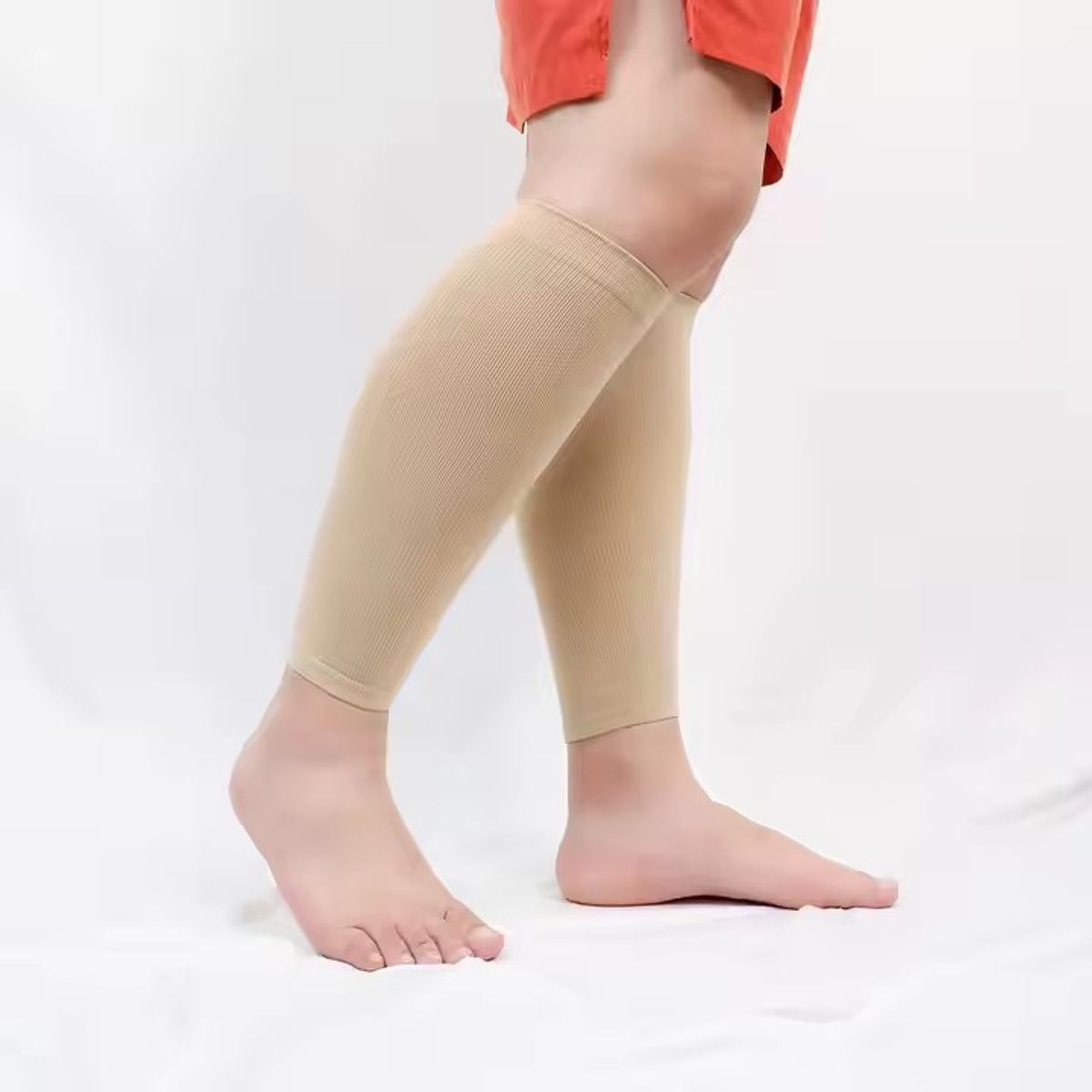 GENERICO - Pantorrilleras Deportivas Unisex Beige - SM