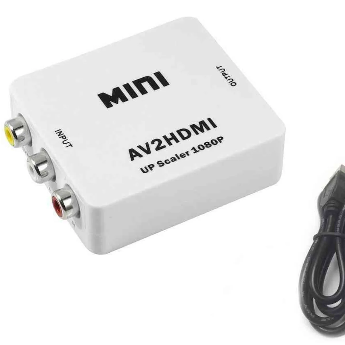 GENERICO - Adaptador Conversor Convertidor Rca A Hdmi Video 720 1080 P