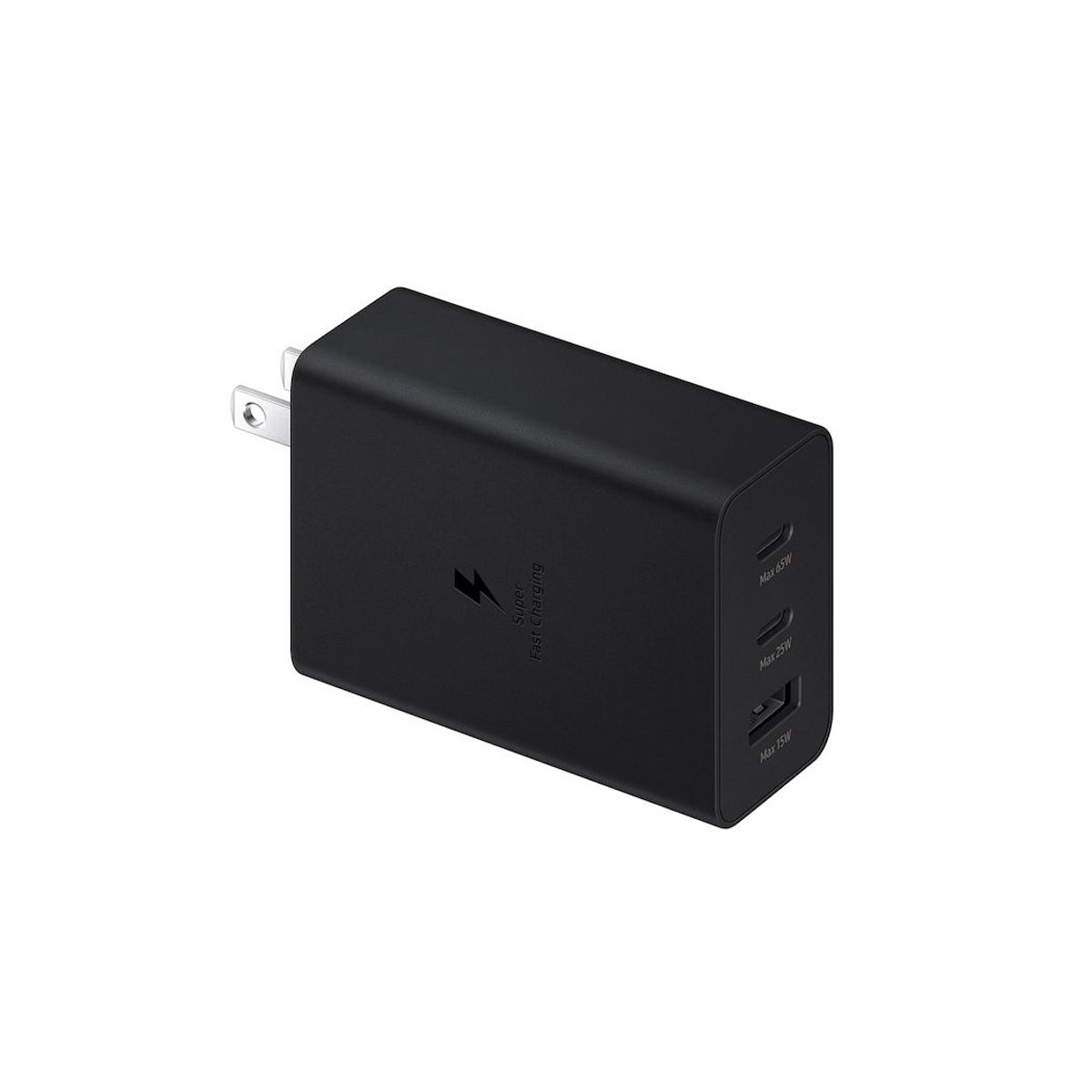 SAMSUNG - Cargador Power Adapter Samsung Trio 65W PD Original Negro
