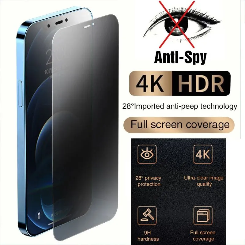 GENERICO - Mica Protector de pantalla antiespía para iPhone 9H iPhone 13 PRO MAX