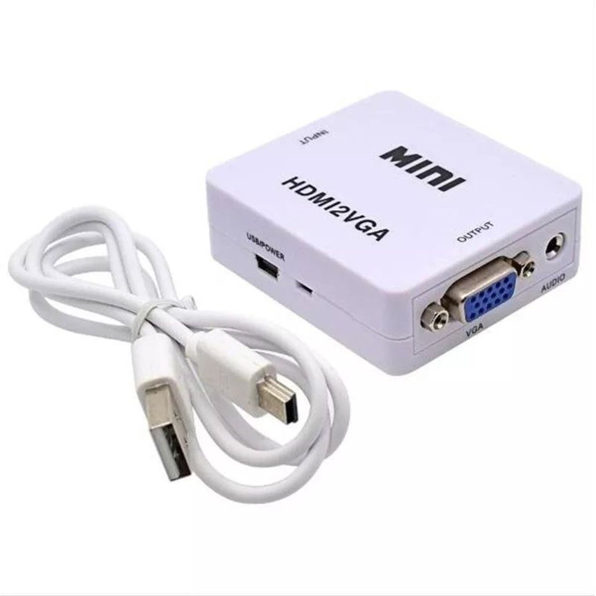 GENERICO - Conversor Convertidor Adaptador Hdmi A Vga Audio Cable Usb