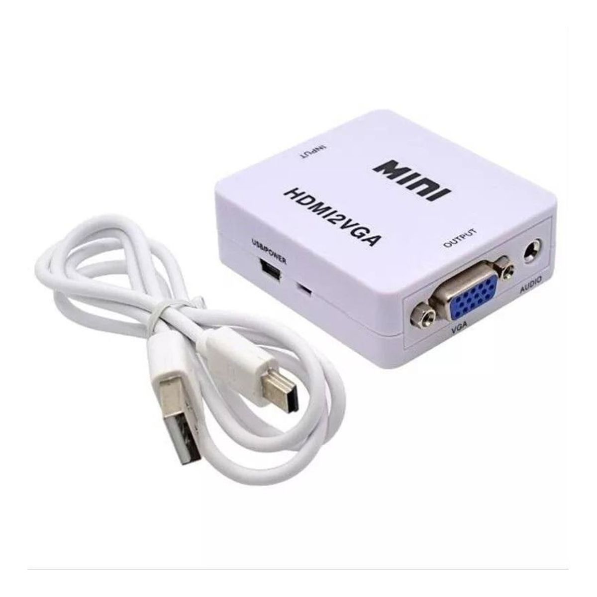 GENERICO - Conversor Convertidor Adaptador Hdmi A Vga Audio Cable Usb