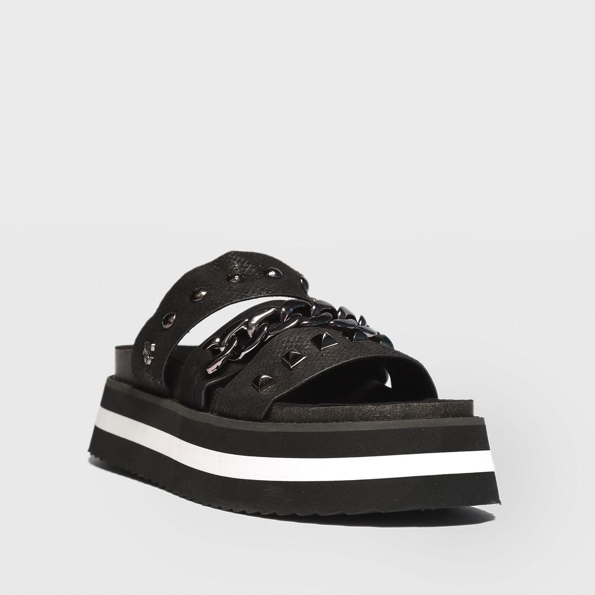 GOTTA - Sandalia Plataforma Negra Mujer 15260 Gotta