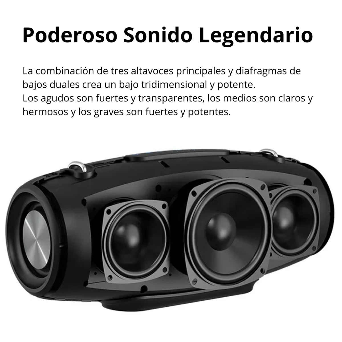 LIDIMI - Parlante Bluetooth SUPER BASS 70W Subwoofer Sonido Potente LIDIMI S600