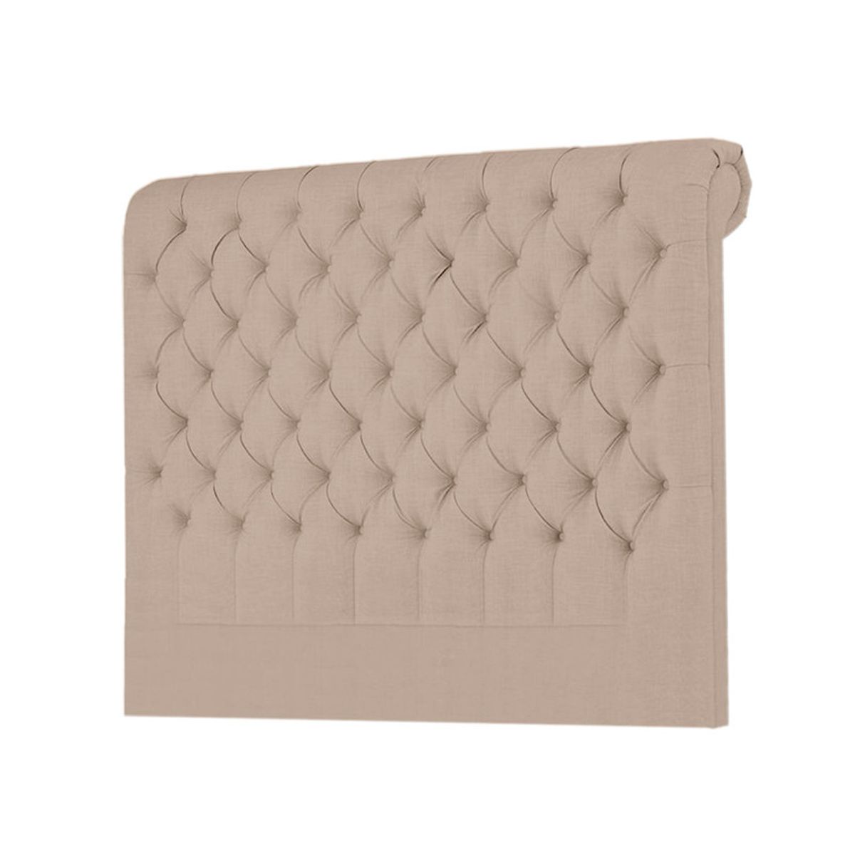 MAVISAC - Cabecera Linen Mavisac Plaza Queen Color Beige - Tela