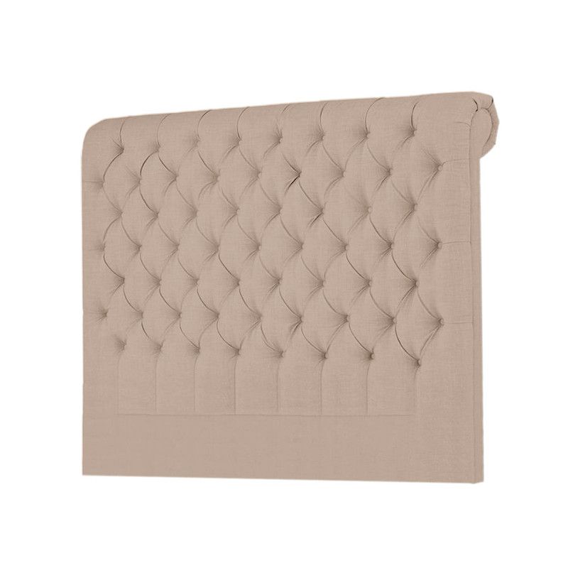 MAVISAC - Cabecera Linen Mavisac Plaza Queen Color Beige - Tela
