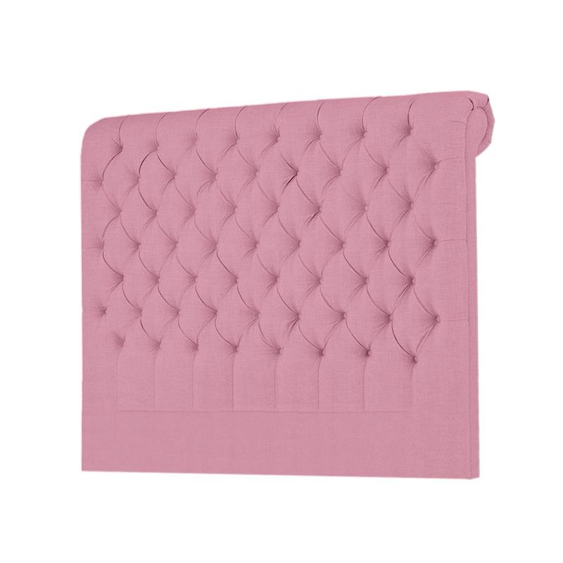 MAVISAC - Cabecera Linen Mavisac Plaza King Color Rosado - Tela