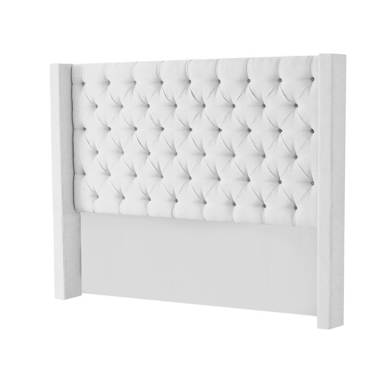 MAVISAC - Cabecera Master Rey Mavisac Dos Plazas Color Blanco - Ultra Cuero
