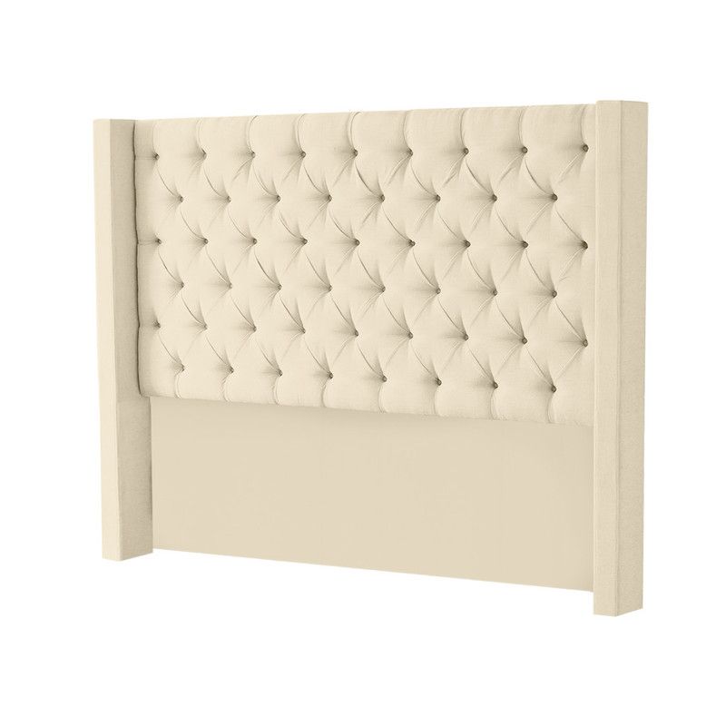 MAVISAC - Cabecera Master Rey Mavisac Plaza Queen Color Marfil - Tela
