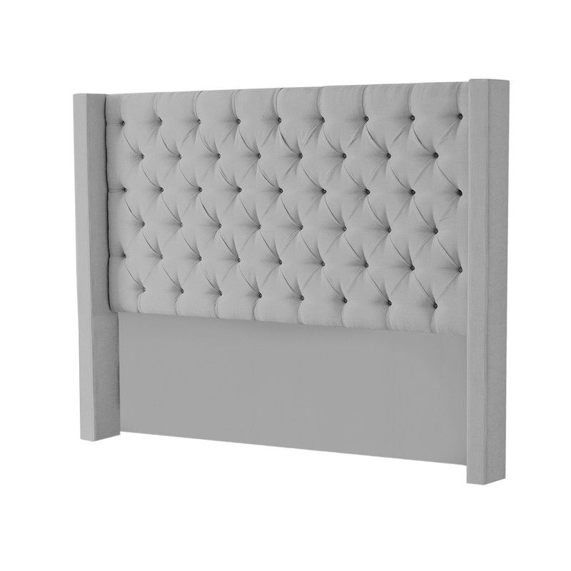 MAVISAC - Cabecera Master Rey - plaza y media - ultra cuero plata
