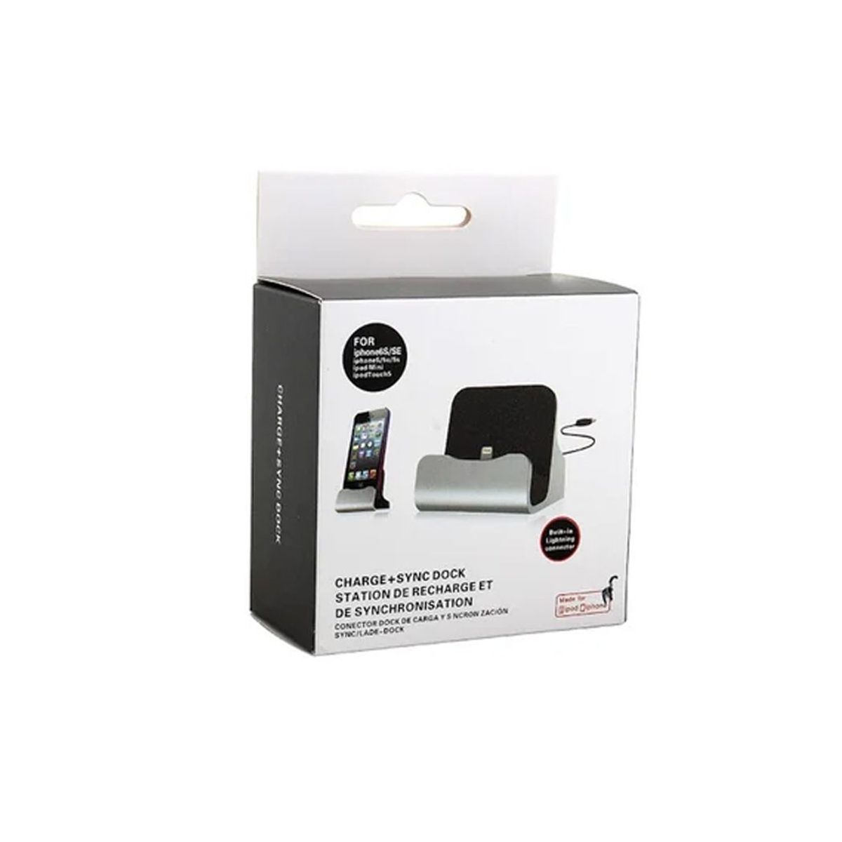 GENERICO - Cargador Charge Sync Dock Station para iPhone 5 6 Plus 8 Etc