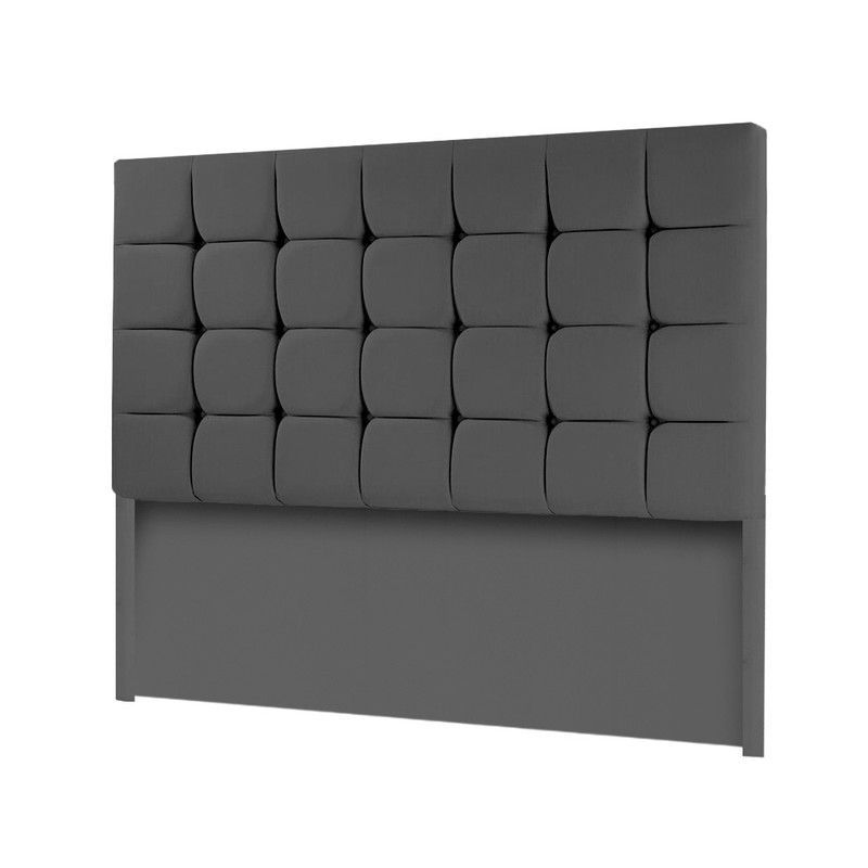 MAVISAC - Cabecera Cubes Mavisac Plaza Queen Color Gris - Tela
