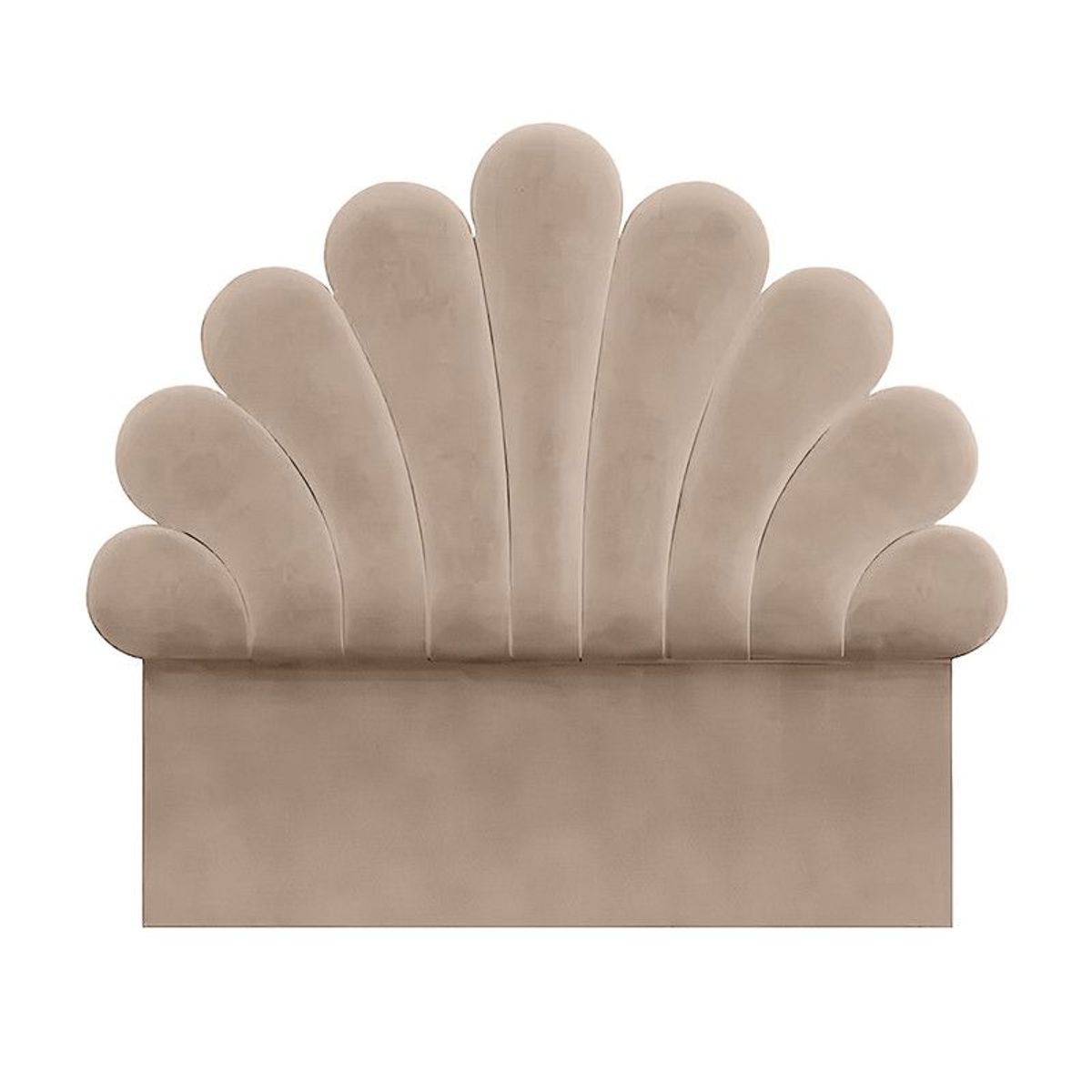 MAVISAC - Cabecera Emily Mavisac Plaza King Color Beige - Tela