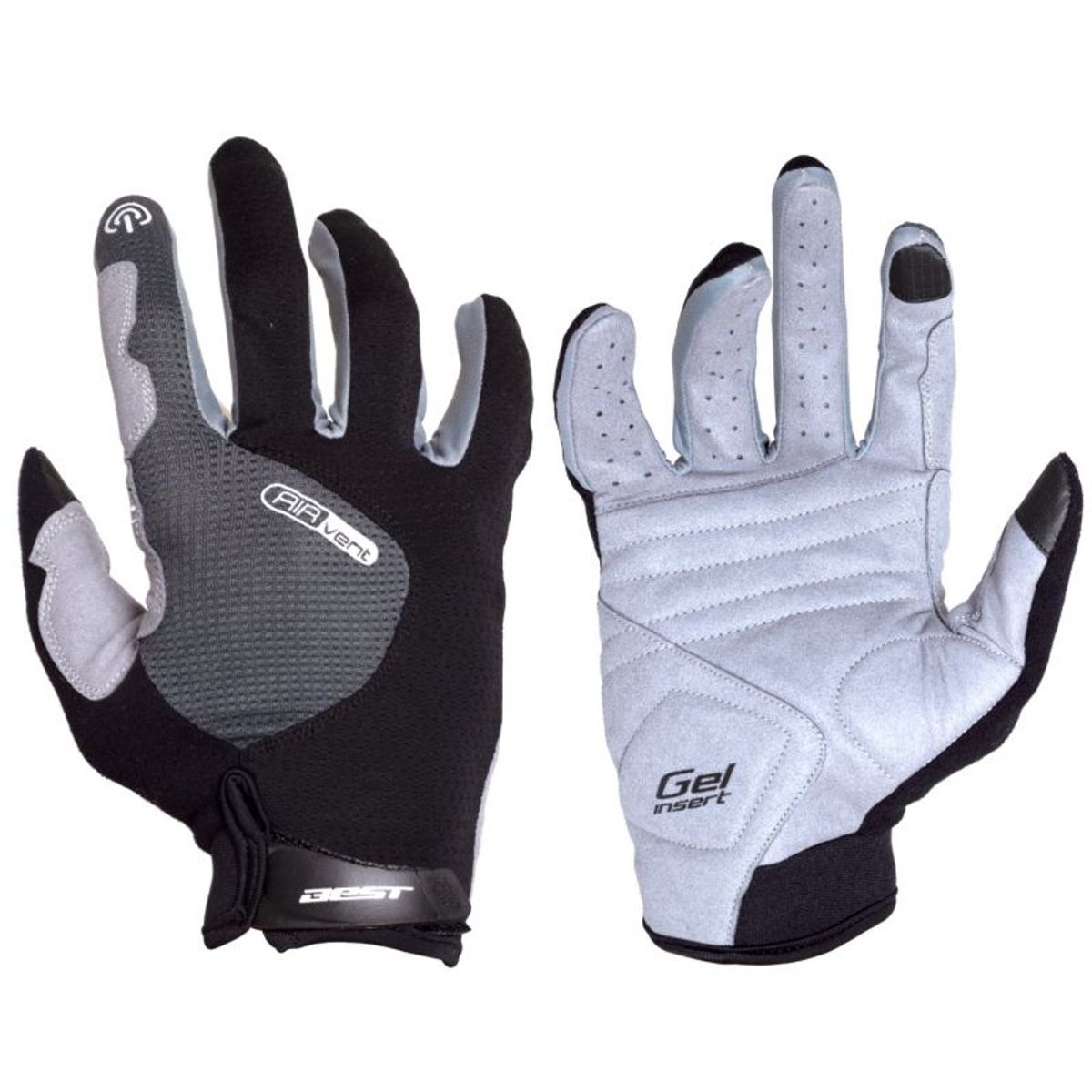 BEST - GUANTES BEST SB-05-9505 NEGRO/GRIS TALLA XL