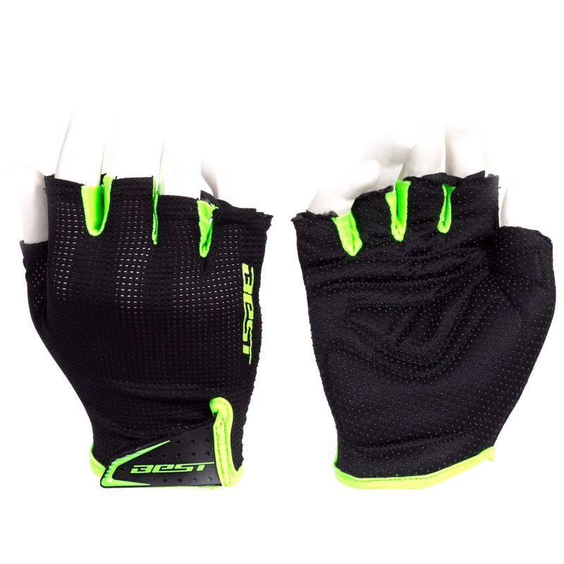 BEST - GUANTES BEST SB-01-8032 NEGRO/VERDE TALLA M