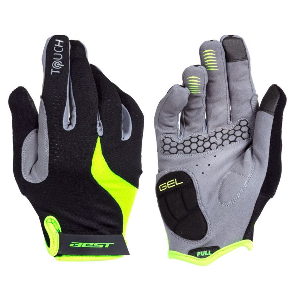 BEST - GUANTES BEST SB-05-9584 NEGRO/VERDE TALLA XL