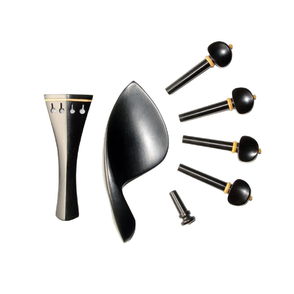 GENERICO - Set Accesorios de ébano con aplicaciones para Violín