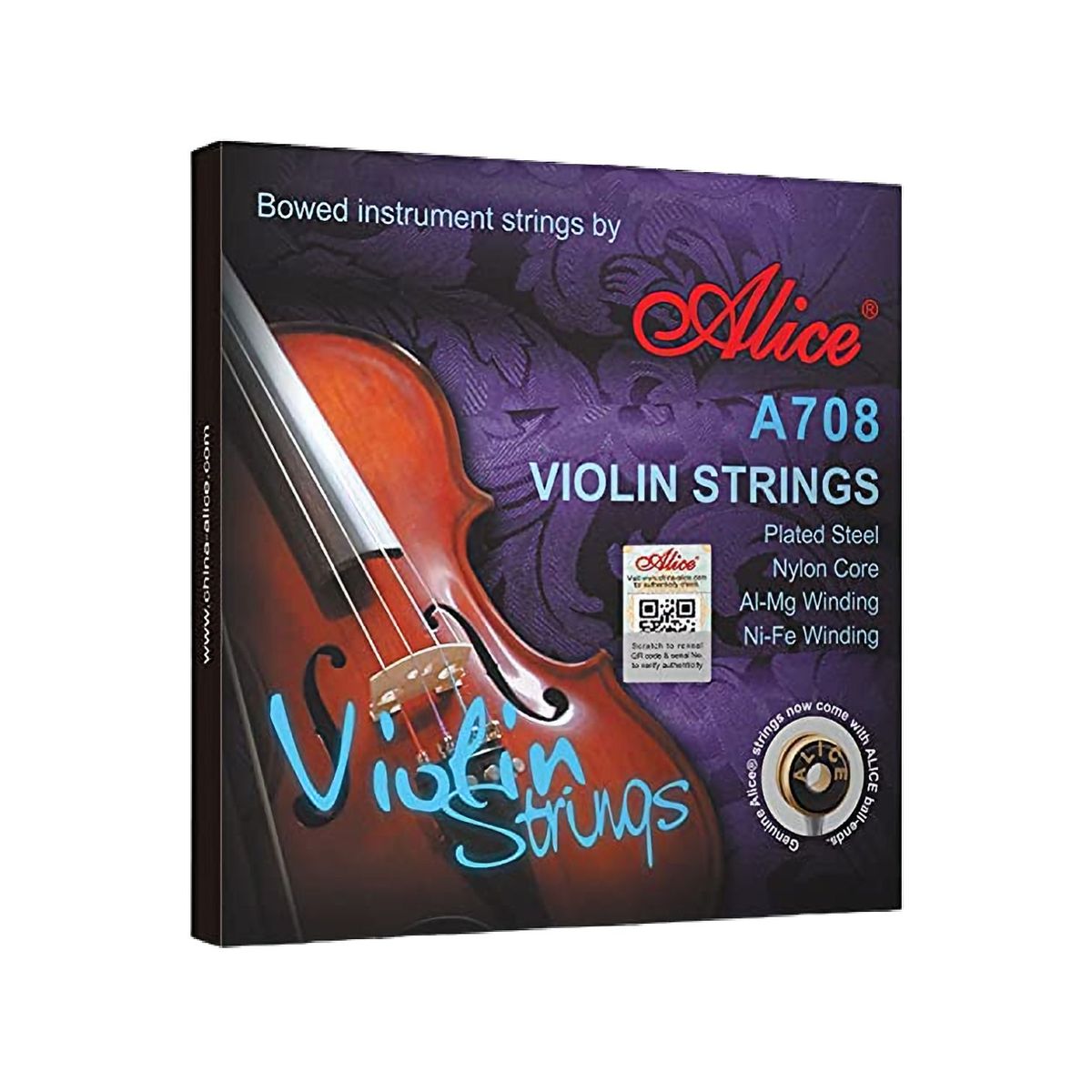 GENERICO - Cuerdas Alice 708 para violín