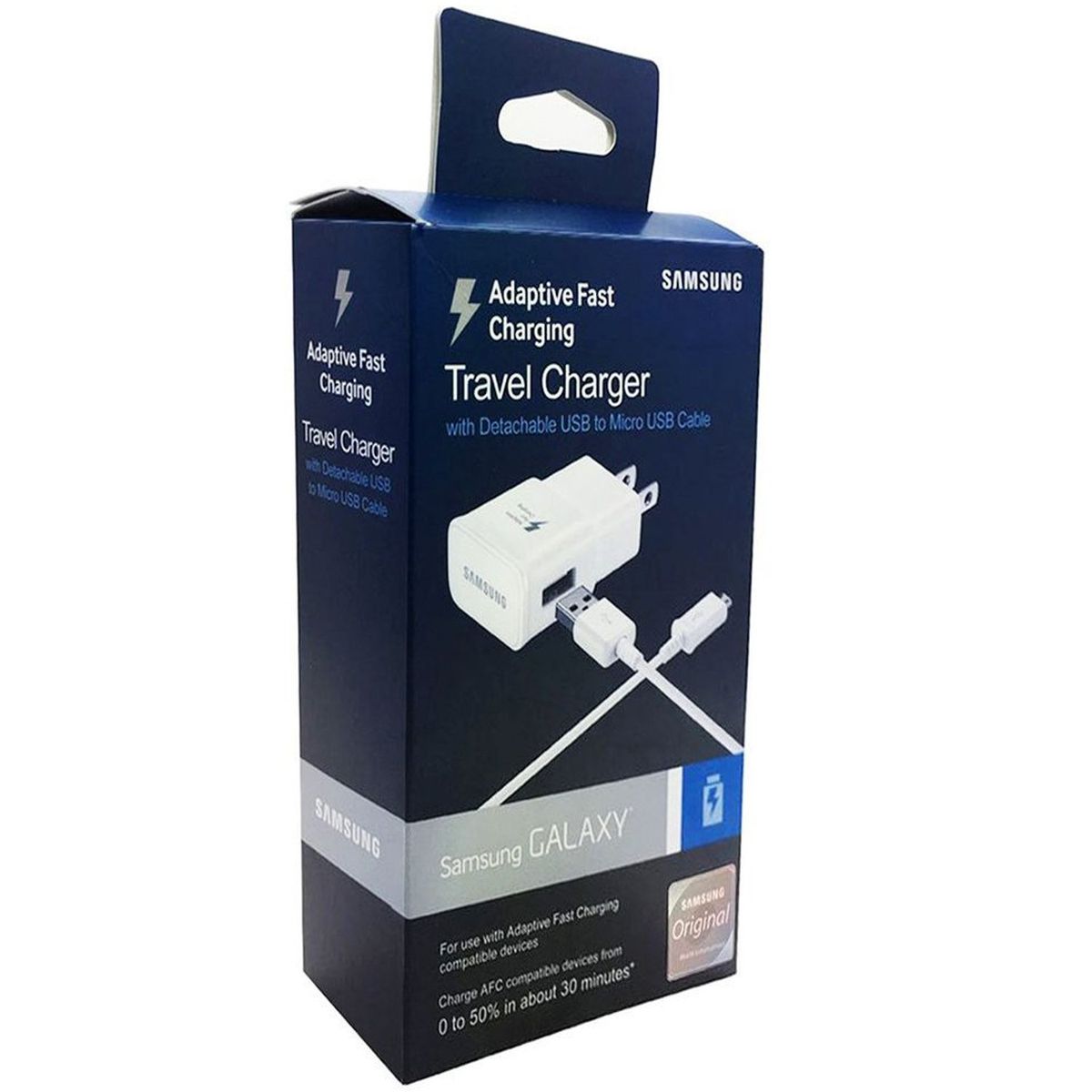 SAMSUNG - Cargador Samsung 2A Cable USB V8 Blanco